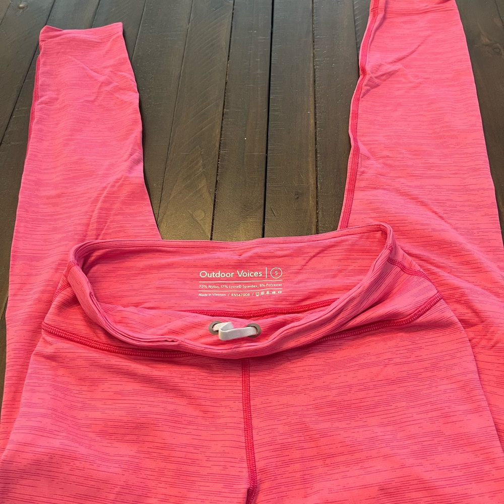 Outdoor voice  leggings pink 7/8